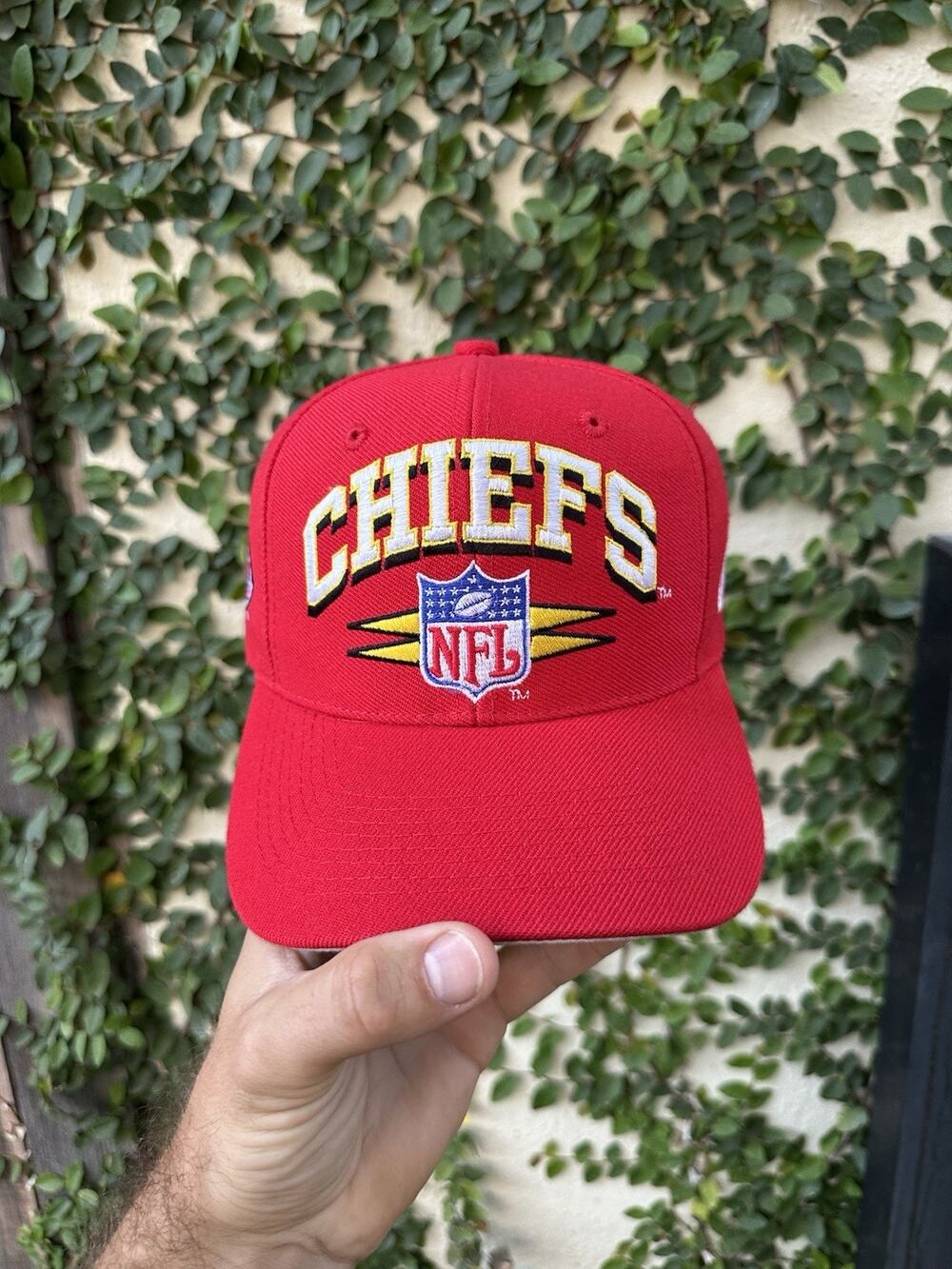 Vintage Kansas City Chiefs Logo Athletic Spike Good Fit Version Snapback Hat